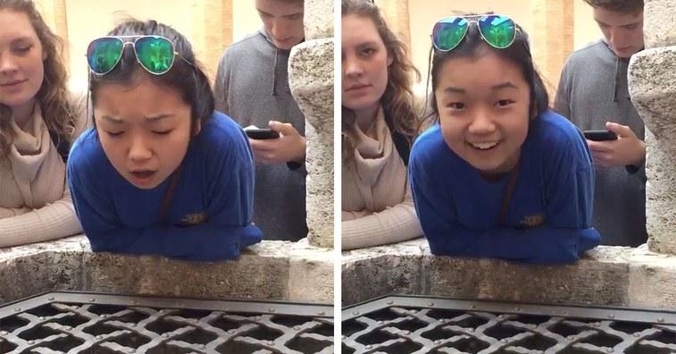 O vídeo de uma menina cantando em um poço se torna viral-0