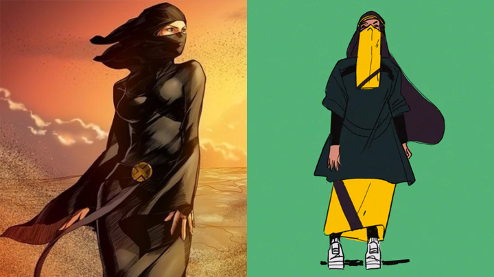 Ilustradora jordaniana faz transformação radical em personagem hipersexualizada da Marvel -0